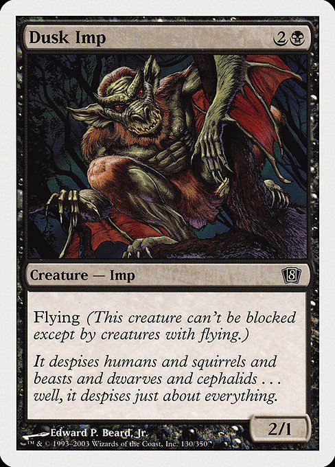 Magic the Gathering Card - Dusk Imp - MTG Circle