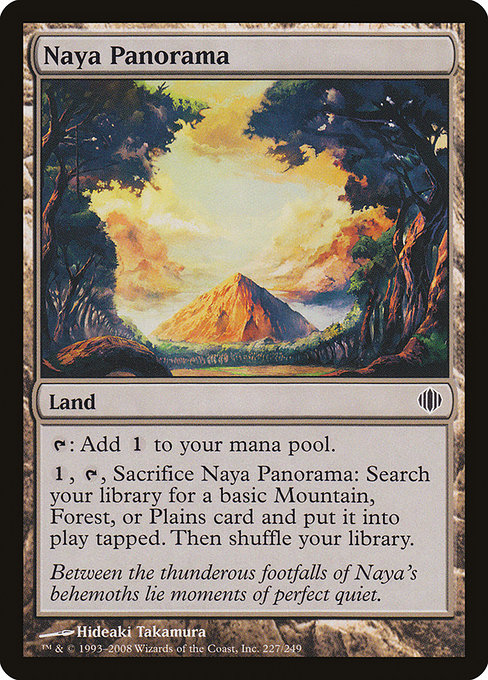 Magic the Gathering Card - Naya Panorama - MTG Circle