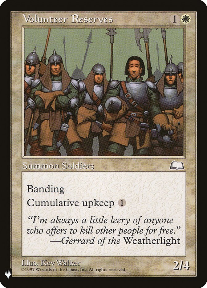 Magic the Gathering Card - Volunteer Reserves - MTG Circle