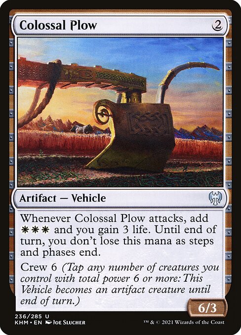 Magic the Gathering Card - Colossal Plow - MTG Circle