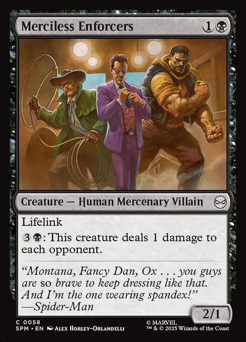 Magic the Gathering Card - Merciless Enforcers - MTG Circle