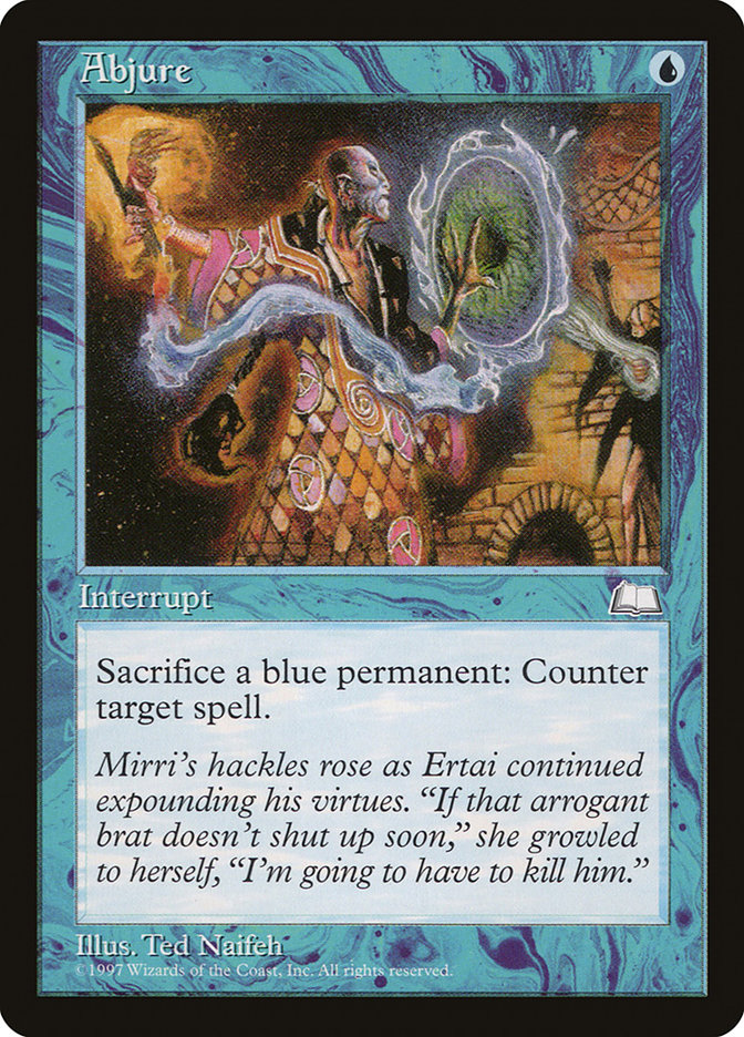 Magic the Gathering Card - Abjure - MTG Circle