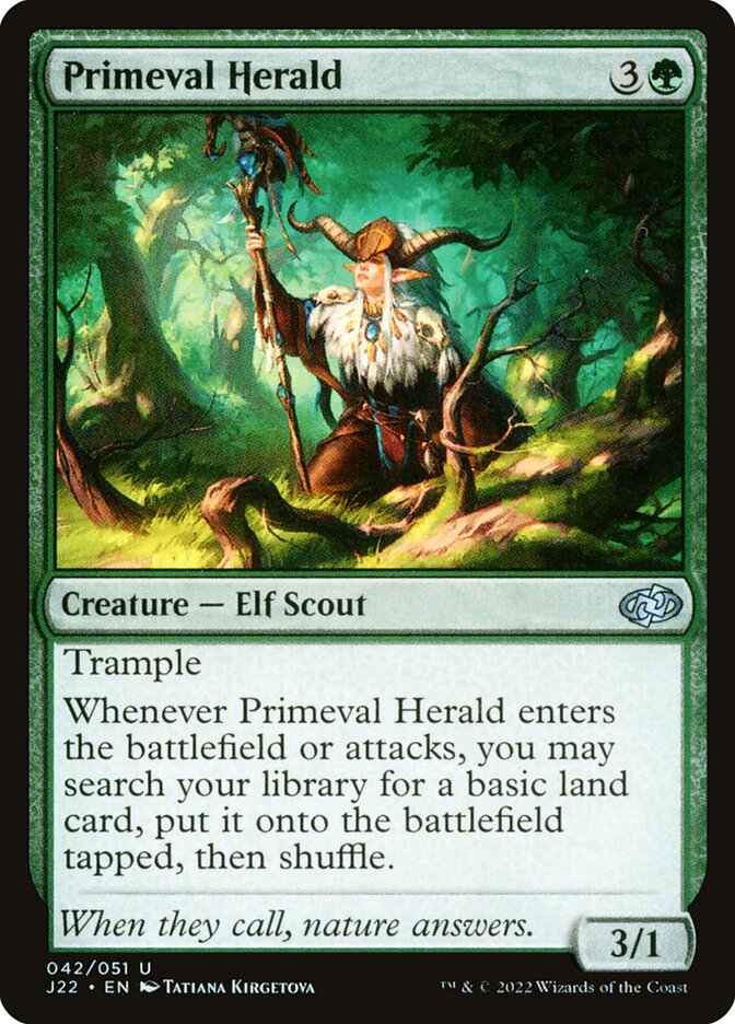 Magic the Gathering Card - Primeval Herald - MTG Circle