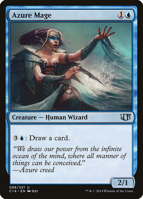 Magic the Gathering Card - Azure Mage - MTG Circle