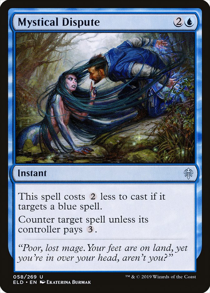 Magic the Gathering Card - Mystical Dispute - MTG Circle