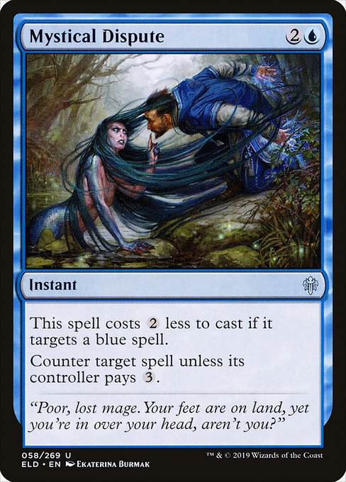 Magic the Gathering Card - Mystical Dispute - MTG Circle