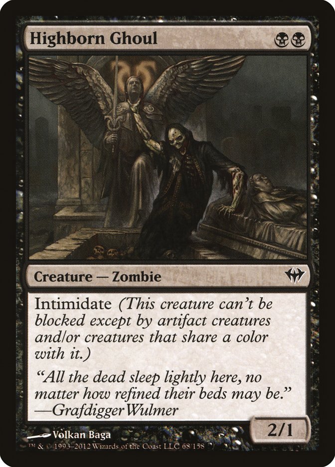 Magic the Gathering Card - Highborn Ghoul - MTG Circle