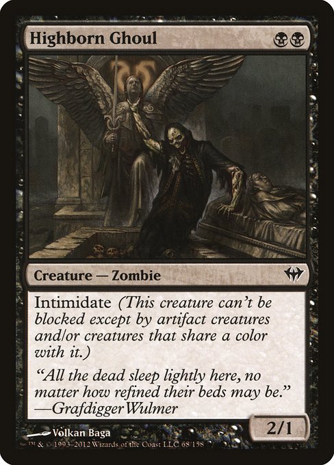Magic the Gathering Card - Highborn Ghoul - MTG Circle