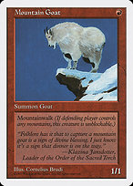 Magic the Gathering Card - Mountain Goat - MTG Circle