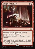 Magic the Gathering Card - Blasphemous Act - MTG Circle