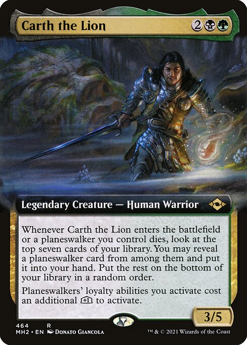Magic the Gathering Card - Carth the Lion - MTG Circle