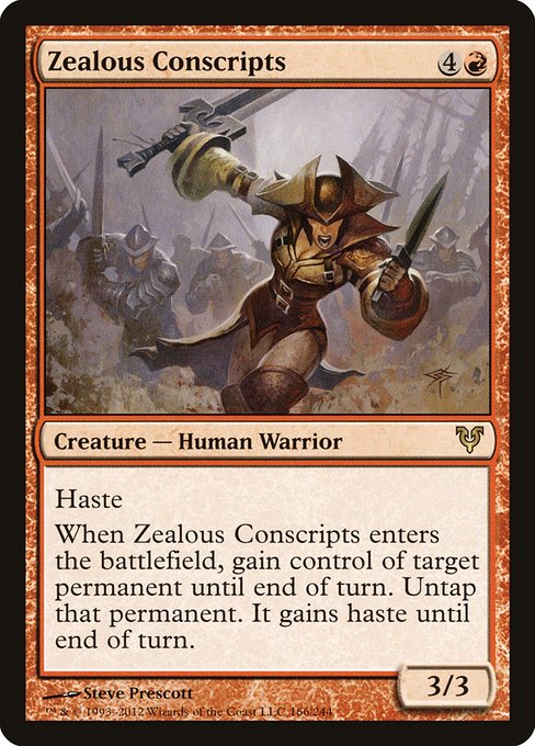 Magic the Gathering Card - Zealous Conscripts - MTG Circle