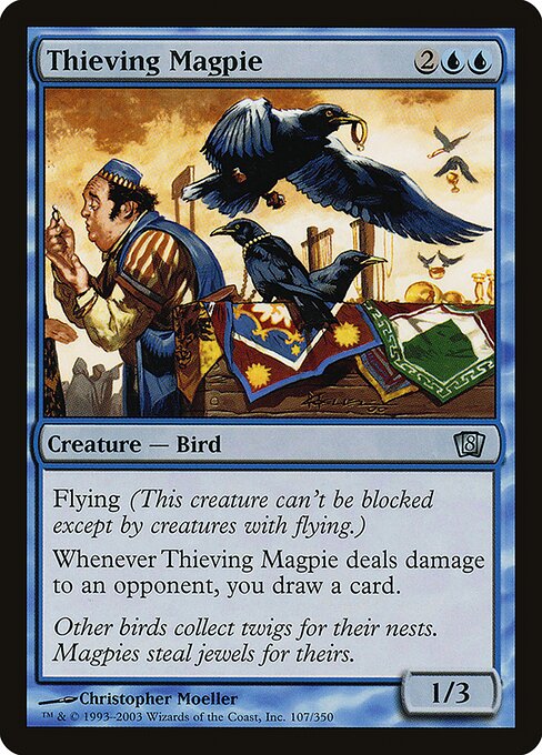 Magic the Gathering Card - Thieving Magpie - MTG Circle