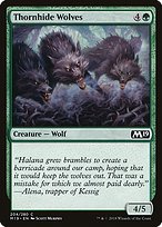 Magic the Gathering Card - Thornhide Wolves - MTG Circle