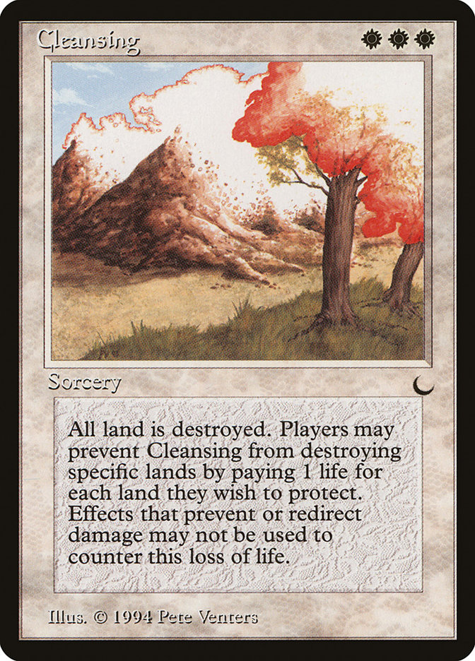 Magic the Gathering Card - Cleansing - MTG Circle