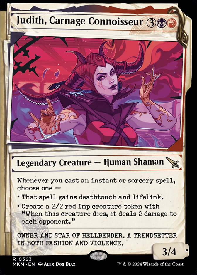 Magic the Gathering Card - Judith, Carnage Connoisseur - MTG Circle