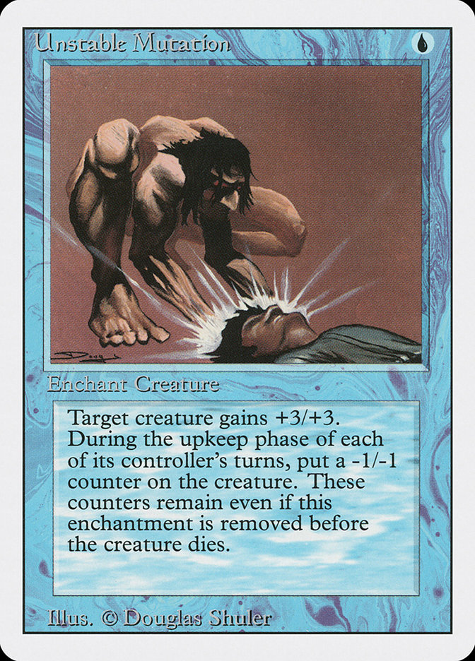 Magic the Gathering Card - Unstable Mutation - MTG Circle
