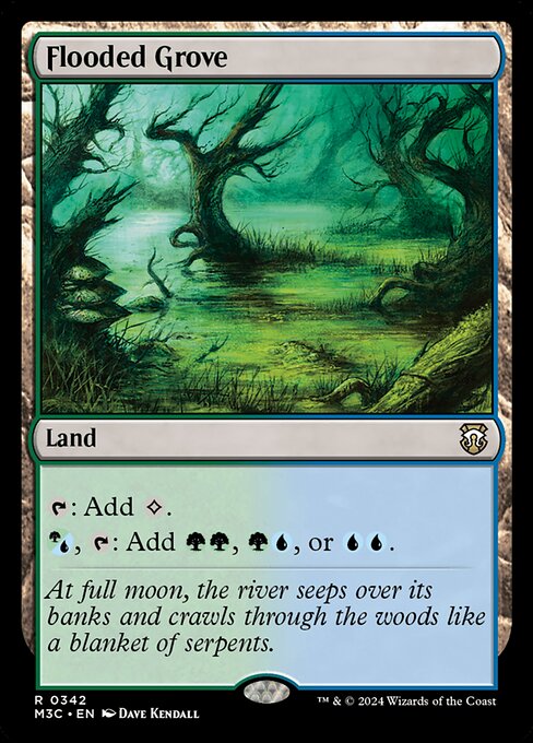 Magic the Gathering Card - Flooded Grove - MTG Circle