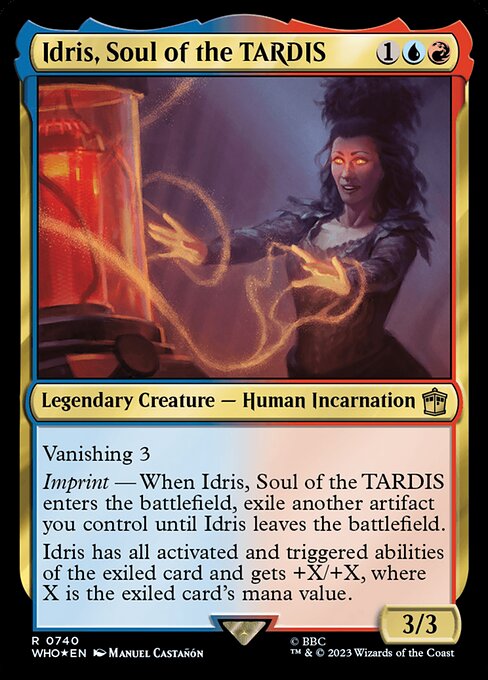 Magic the Gathering Card - Idris, Soul of the TARDIS - MTG Circle
