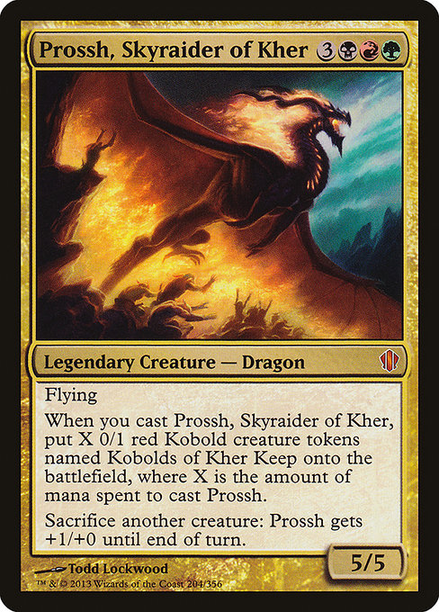 Magic the Gathering Card - Prossh, Skyraider of Kher - MTG Circle