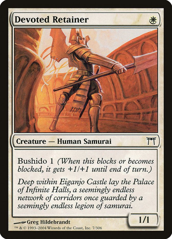 Magic the Gathering Card - Devoted Retainer - MTG Circle
