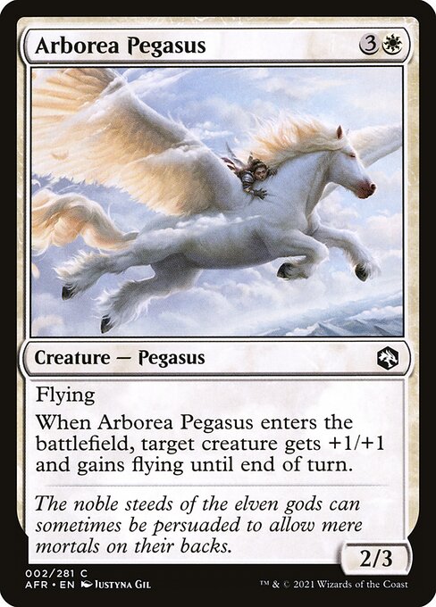 Magic the Gathering Card - Arborea Pegasus - MTG Circle