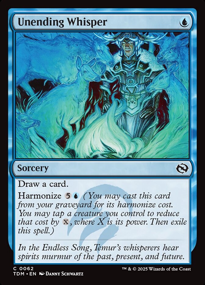 Magic the Gathering Card - Unending Whisper - MTG Circle