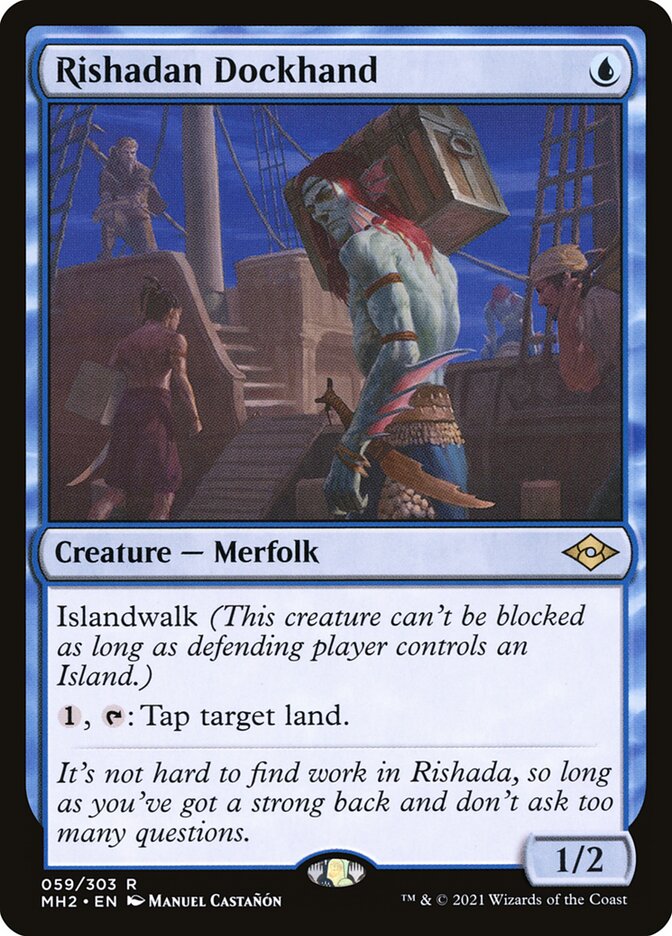 Magic the Gathering Card - Rishadan Dockhand - MTG Circle