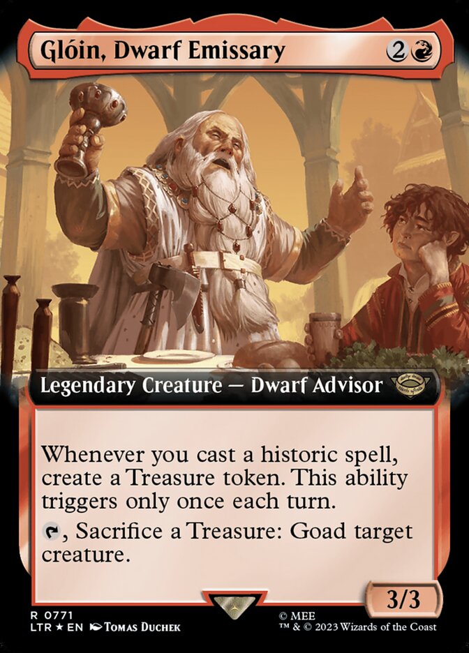 Magic the Gathering Card - Glóin, Dwarf Emissary - MTG Circle