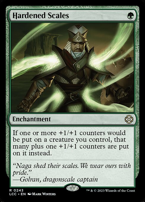 Magic the Gathering Card - Hardened Scales - MTG Circle