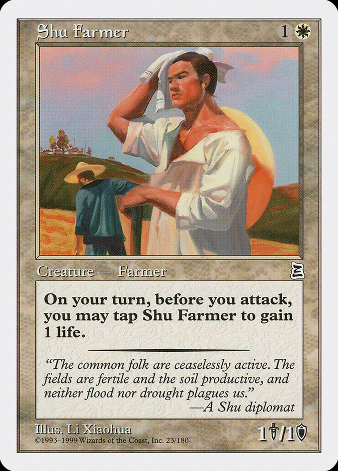Magic the Gathering Card - Shu Farmer - MTG Circle