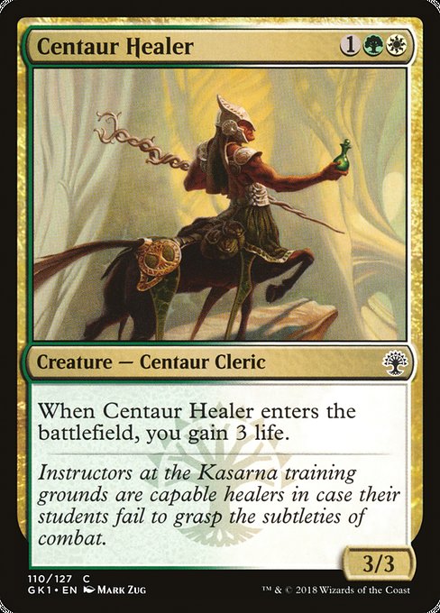 Magic the Gathering Card - Centaur Healer - MTG Circle