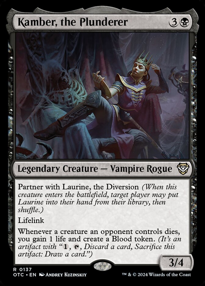 Magic the Gathering Card - Kamber, the Plunderer - MTG Circle