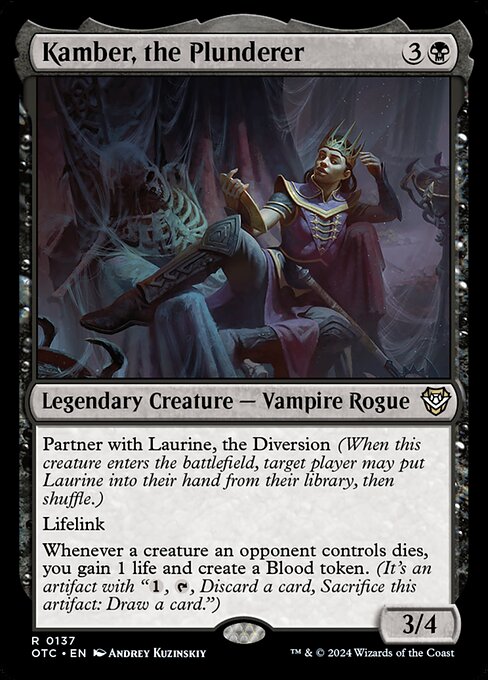 Magic the Gathering Card - Kamber, the Plunderer - MTG Circle