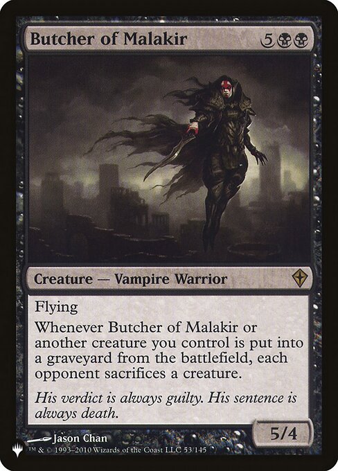 Magic the Gathering Card - Butcher of Malakir - MTG Circle