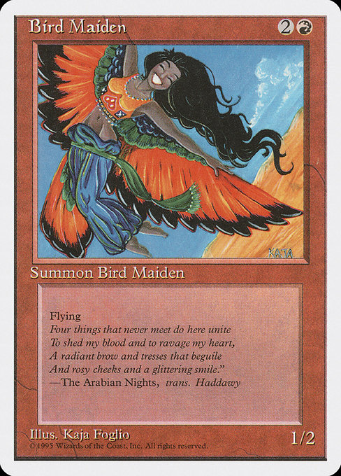 Magic the Gathering Card - Bird Maiden - MTG Circle