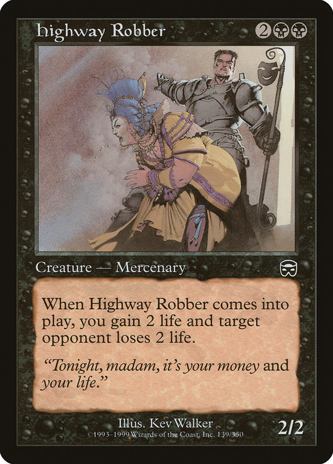 Magic the Gathering Card - Highway Robber - MTG Circle