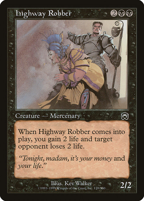 Magic the Gathering Card - Highway Robber - MTG Circle