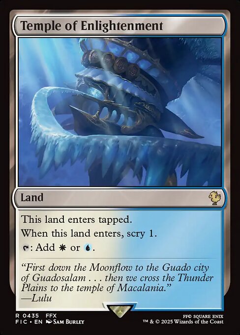 Magic the Gathering Card - Temple of Enlightenment - MTG Circle