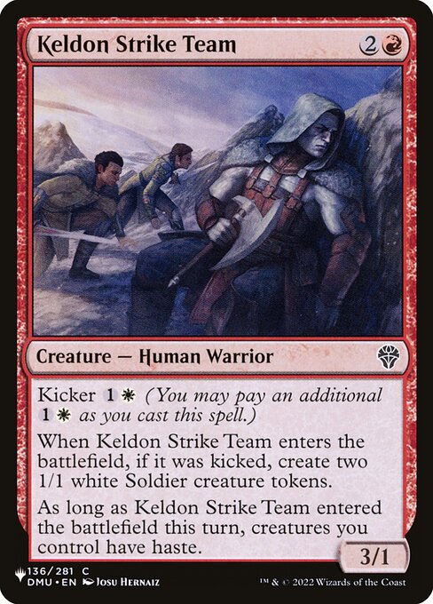 Magic the Gathering Card - Keldon Strike Team - MTG Circle