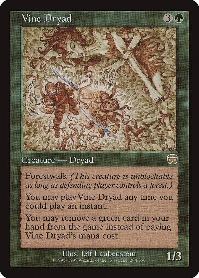 Magic the Gathering Card - Vine Dryad - MTG Circle