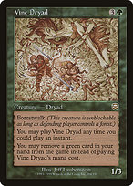 Magic the Gathering Card - Vine Dryad - MTG Circle