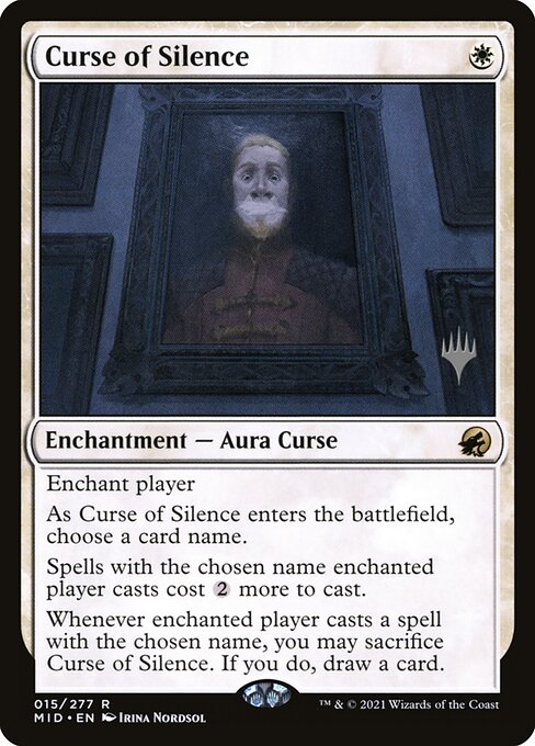 Magic the Gathering Card - Curse of Silence - MTG Circle