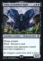 Magic the Gathering Card - Maha, Its Feathers Night - MTG Circle