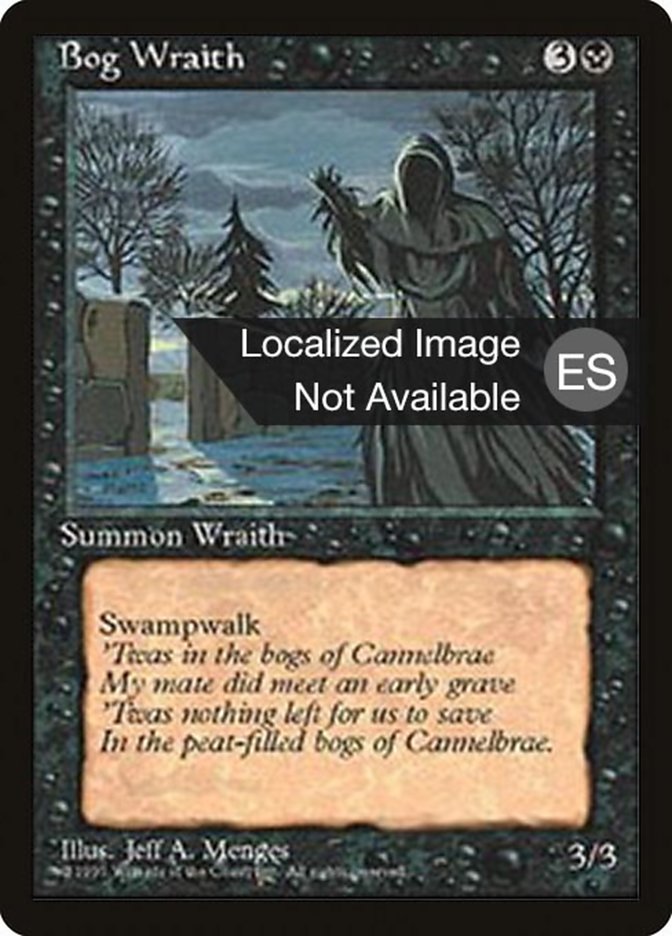 Magic the Gathering Card - Bog Wraith - MTG Circle