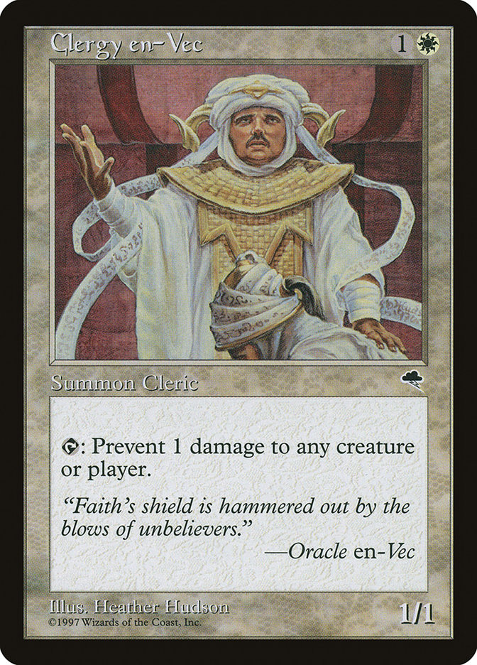 Magic the Gathering Card - Clergy en-Vec - MTG Circle