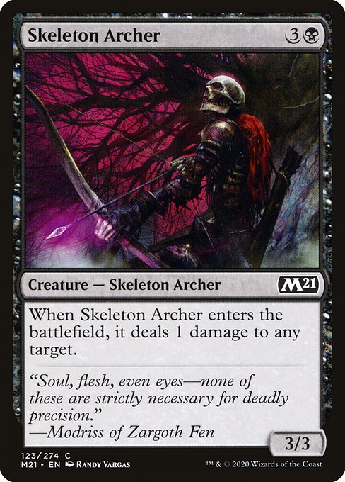 Magic the Gathering Card - Skeleton Archer - MTG Circle