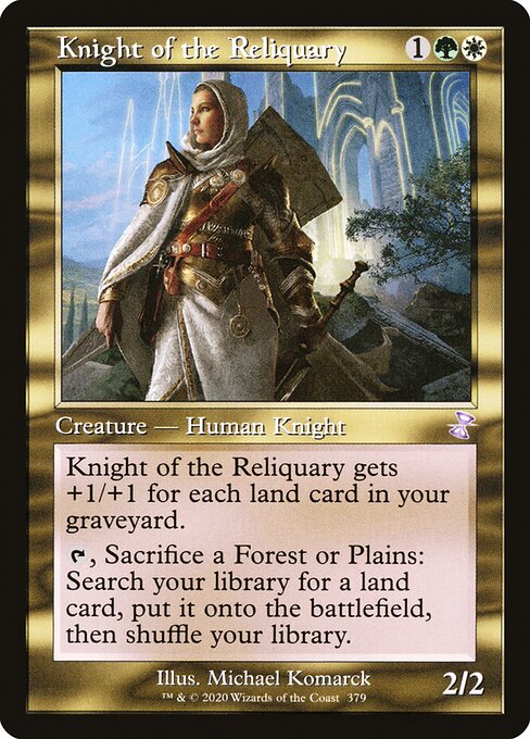 Magic the Gathering Card - Knight of the Reliquary - MTG Circle