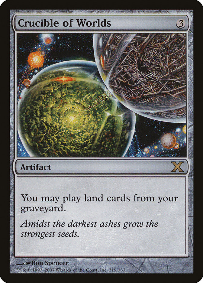 Magic the Gathering Card - Crucible of Worlds - MTG Circle