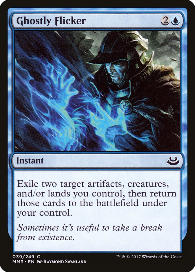 Magic the Gathering Card - Ghostly Flicker - MTG Circle